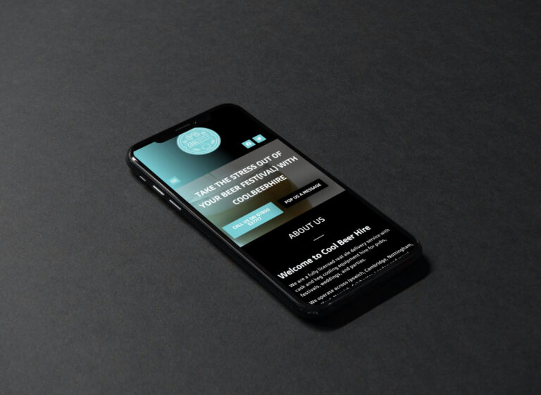 Our Portfolio 4 Cool Beer Hire - Responsive Web Design